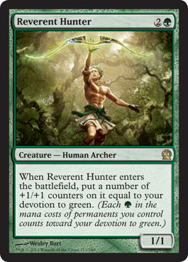 Reverent Hunter (Theros) Near Mint Foil