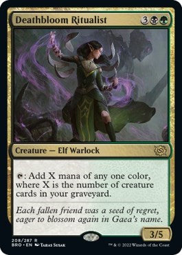Deathbloom Ritualist (The Brothers' War) Near Mint Foil