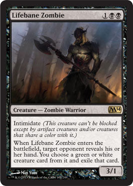 Lifebane Zombie (Magic 2014 Core Set) Medium Play