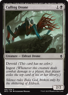 Culling Drone (Battle for Zendikar) Medium Play