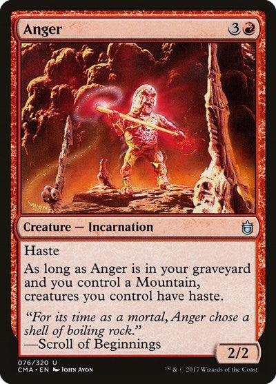 Anger (Commander Anthology) Light Play