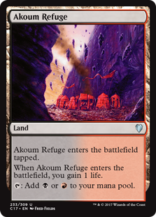 Akoum Refuge (Commander 2017) Near Mint