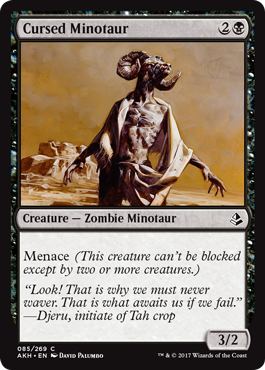 Cursed Minotaur (Amonkhet) Medium Play