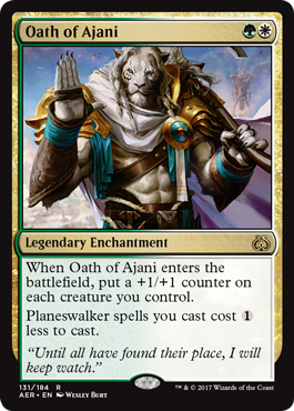 Oath of Ajani (Aether Revolt) Medium Play