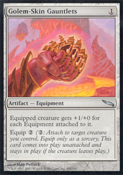 Golem-Skin Gauntlets (Mirrodin) Near Mint