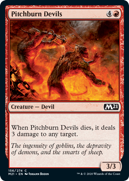 Pitchburn Devils (Magic 2021 Core Set) Light Play