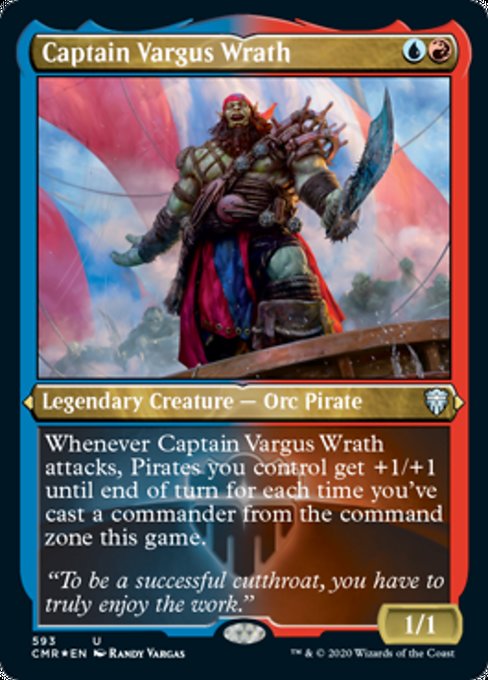 Captain Vargus Wrath (Foil Etched) (Commander Legends) Near Mint Foil