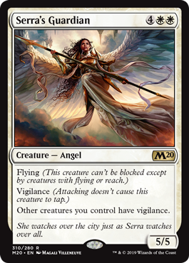 Serra's Guardian (Magic 2020 Core Set) Medium Play