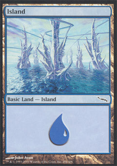 Island (294) (Mirrodin) Medium Play Foil