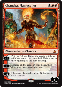 Chandra, Flamecaller (Oath of the Gatewatch) Medium Play Foil