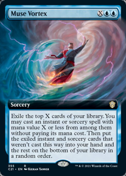 Muse Vortex (Extended Art) (Commander 2021 Strixhaven) Light Play