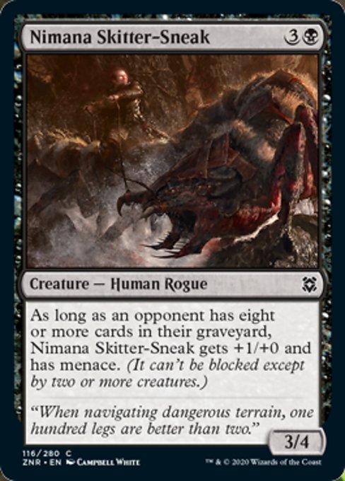 Nimana Skitter-Sneak (Zendikar Rising) Medium Play