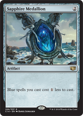 Sapphire Medallion (Commander 2014 Edition) Light Play