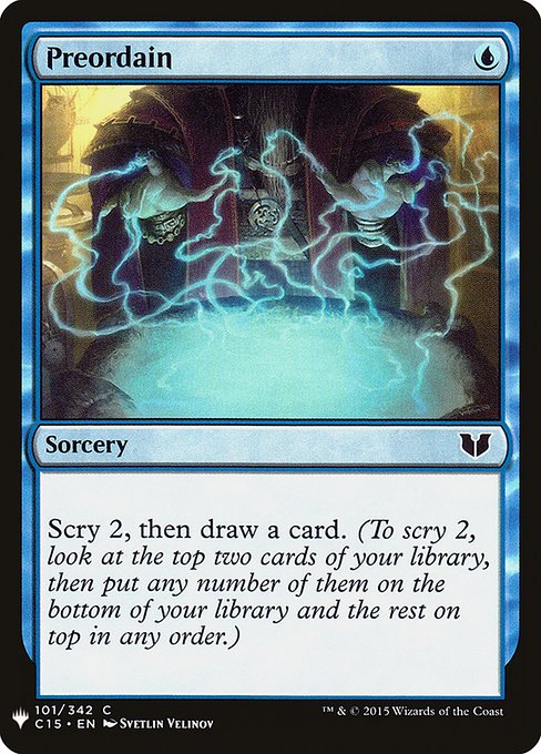 Preordain (Mystery Booster) Light Play