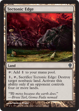 Tectonic Edge (Worldwake) Medium Play Foil