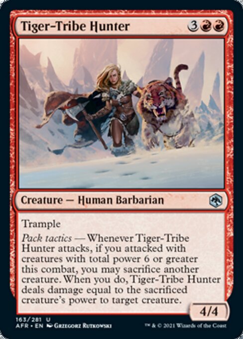 Tiger-Tribe Hunter (Adventures in the Forgotten Realms) Near Mint Foil