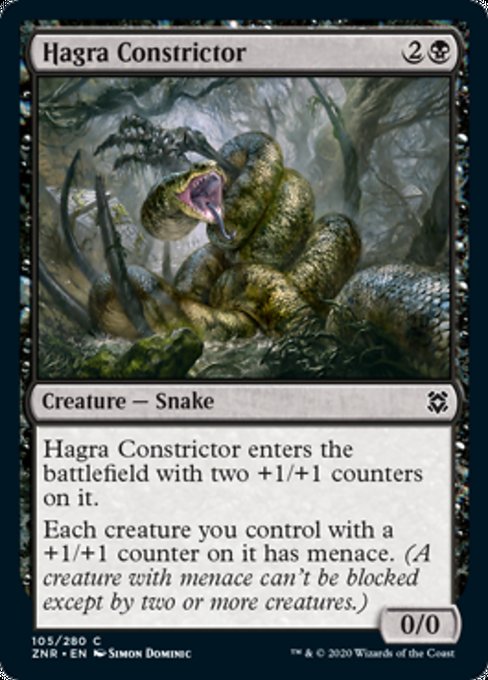 Hagra Constrictor (Zendikar Rising) Heavy Play