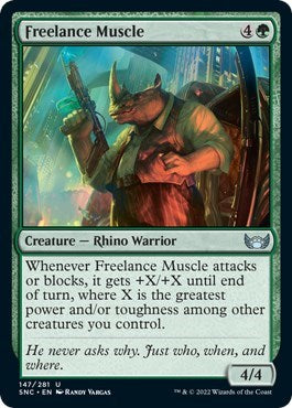 Freelance Muscle (Streets of New Capenna) Near Mint Foil