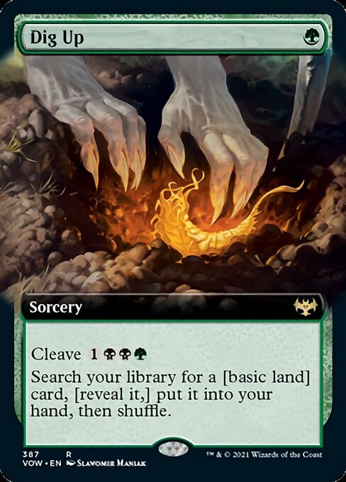 Dig Up (Extended Art) (Innistrad: Crimson Vow) Light Play