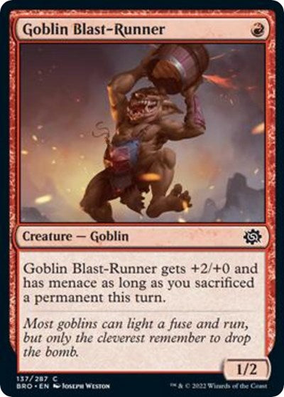 Goblin Blast-Runner (The Brothers' War) Near Mint Foil