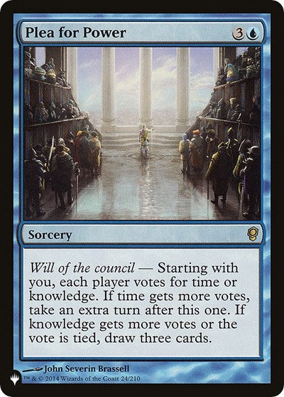 Plea for Power (The List) Near Mint