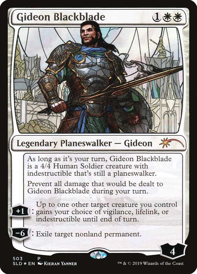 Gideon Blackblade Stained Glass (Secret Lair) Near Mint Foil