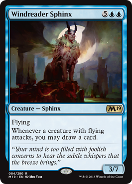Windreader Sphinx (Magic 2019 Core Set) Near Mint
