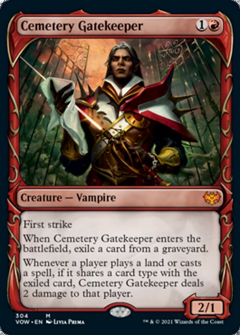 Cemetery Gatekeeper (Showcase) (Innistrad: Crimson Vow) Medium Play