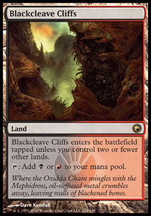 Blackcleave Cliffs (Scars of Mirrodin) Light Play Foil