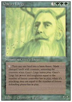 Gaea's Liege (Revised) Medium Play