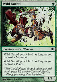 Wild Nacatl (Shards of Alara) Heavy Play