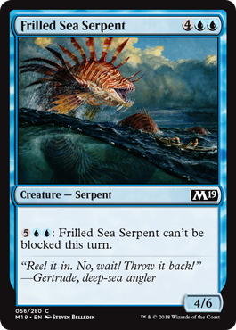 Frilled Sea Serpent (Magic 2019 Core Set) Near Mint