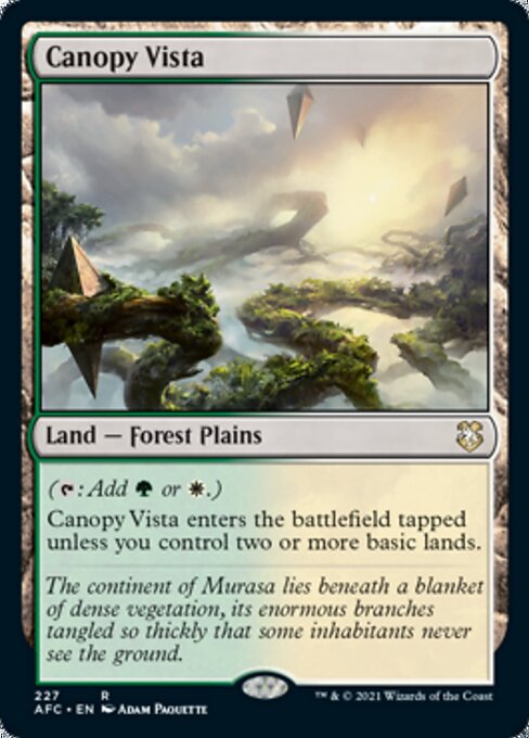 Canopy Vista (Commander 2021 Forgotten Realms) Near Mint
