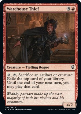 Warehouse Thief (Commander Legends: Battle for Baldur's Gate) Near Mint