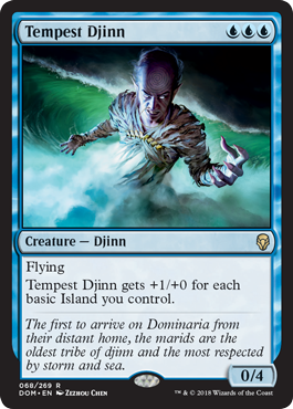 Tempest Djinn (Dominaria) Medium Play