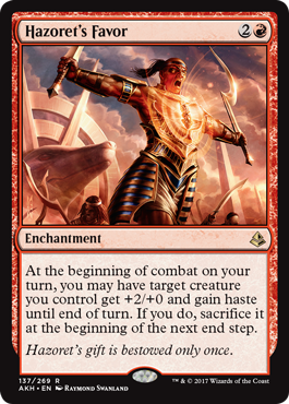 Hazoret's Favor (Amonkhet) Medium Play