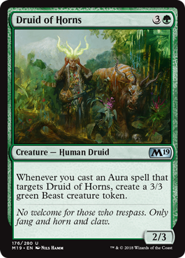 Druid of Horns (Magic 2019 Core Set) Near Mint