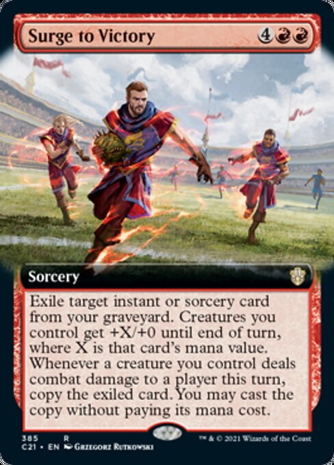 Surge to Victory (Extended Art) (Commander 2021 Strixhaven) Near Mint