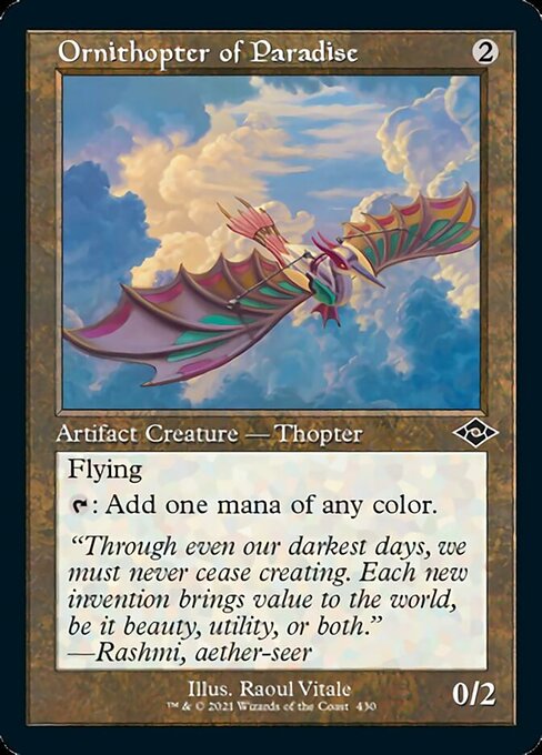 Ornithopter of Paradise (Retro Frame) (Modern Horizons 2) Light Play