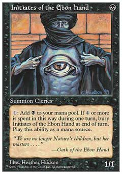 Initiates of the Ebon Hand (5th Edition) Medium Play