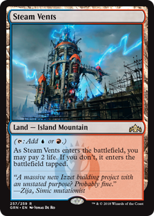 Steam Vents (Guilds of Ravnica) Light Play