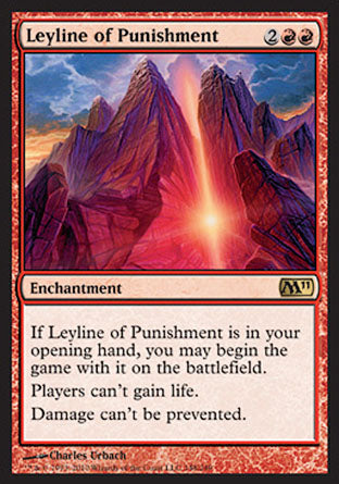 Leyline of Punishment (Magic 2011 Core Set) Medium Play Foil