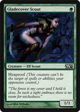 Gladecover Scout (Magic 2012 Core Set) Damaged / Poor Foil