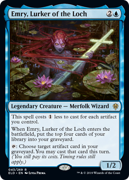 Emry, Lurker of the Loch (Throne of Eldraine) Light Play Foil