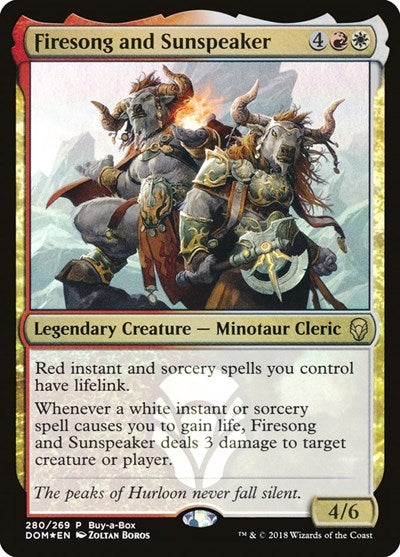 Firesong and Sunspeaker (Promos: Buy-A-Box) Light Play Foil