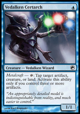 Vedalken Certarch (Scars of Mirrodin) Light Play