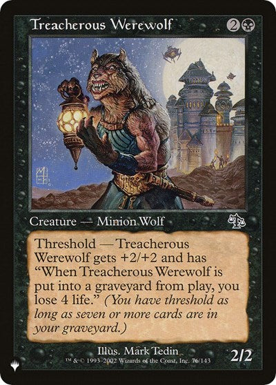 Treacherous Werewolf (The List) Near Mint