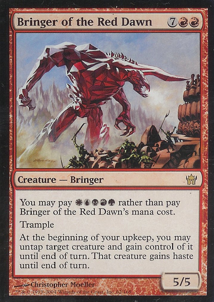 Bringer of the Red Dawn (Fifth Dawn) Light Play Foil