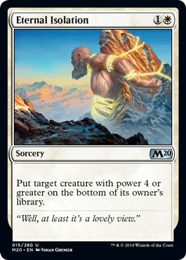 Eternal Isolation (Magic 2020 Core Set) Near Mint