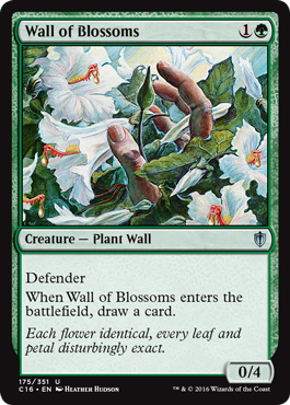 Wall of Blossoms (Commander 2016 Edition) Near Mint